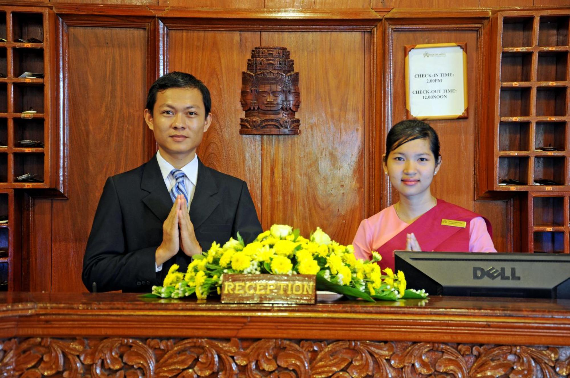 Angkor Hotel Sziemreap Beltér fotó